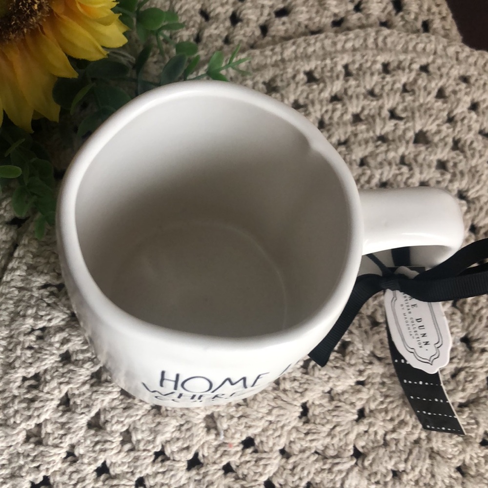 Rae Dunn HOME IS WHERE THE COFFEE IS Mug - Picture 2 of 5